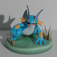 Swampert.png Swampert 3D print model