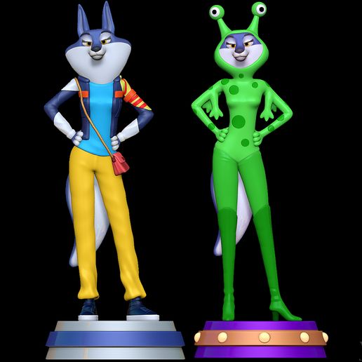 Porsha Crystal two versions - Sing 2 3D model