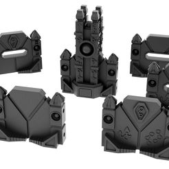 Undying-Lords-Defence-Walls-Pack-A.jpg Eternal dynasty defence walls/barricades and energy towers tabletop terrain
