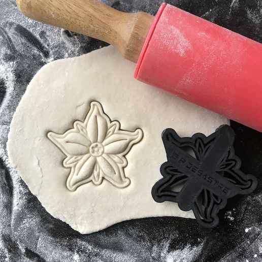 BORAGE FLOWER - BORAGE FLOWER COOKIE CUTTER - 3D model önizlemesi