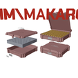 COL_46_918_100a.png AMMO BOX 9x18 Makarov AMMUNITION STORAGE 9x18mm CRATE ORGANIZER