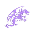 Dragon .stl Mysteriöser Drache - Wall Art Decor