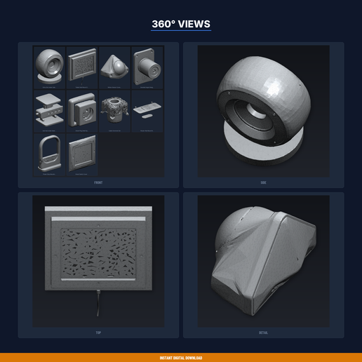 03_angles.png Colección de soportes Smart Home - Paquete STL de 10 modelos