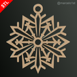 CLASSIC-Snowflakes_08.png Snowflakes Classic Tree Decoration