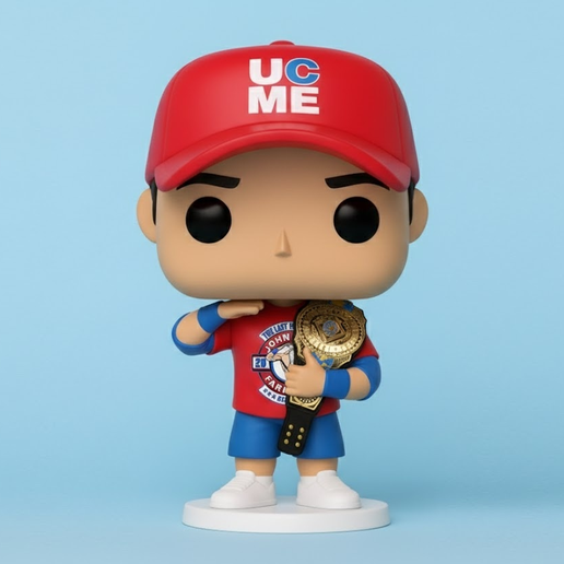 john cena red trinitron funko pop