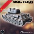 8.jpg T-34-85 M1945 (avec blindage à ressorts) (version réduite) - Armée soviétique WW2 Second Monde Front de l'Est Ostfront RPG Mini Hobby