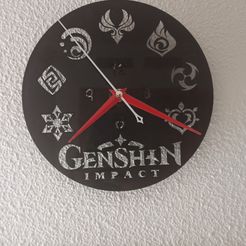 IMG_20210504_191547.jpg Genshin impact mihoyo wall clock