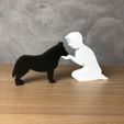 IMG-20240325-WA0003.jpg Boy and his Siberian Husky for 3D printer or laser cut