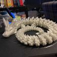 Kristalldrache, bewegliches Flexi-Wackeltier, Druck an Ort und Stelle, Fantasy