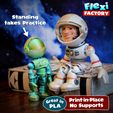 7 fexeat j,\ Print-in-Place PLA / No Supports Flexi Print-in-Place Astronaut with 3mf File Included!