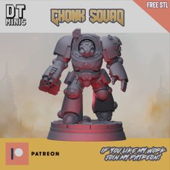 TCS_FREE_STL.jpg Fichier STL gratuit THE CHONK SQUAD - FREE MINI・Modèle à télécharger et à imprimer en 3D