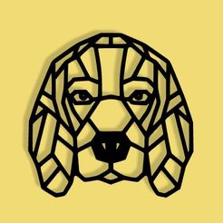 CHIEN.jpg Fichier STL chien géométrique・Design pour imprimante 3D à télécharger