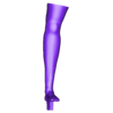 Elfuda_Plus-Sized-Elf_Left_Leg.stl Elfuda - Plus Sized Elf - Elf San Wa Yaserarenai