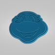 CookieCutter_TMNT_WYO3DP_TurtleHead3.png TMNT Teenage Mutant Ninja Turtle Head Stamp and Outline Cookie Cutter