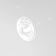 r4.png Demon Shield - Tibia - Miniature Keychain Pendant STL