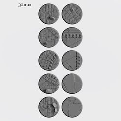 32mmHexed_Hamlet_WEB1.jpg Файл STL 10X 32 ММ ОВАЛЬНЫЕ ШЕСТИГРАННЫЕ ОСНОВАНИЯ ДЛЯ ПРОКЛЯТОГО ГОРОДА・3D-печатная модель для загрузки