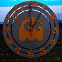 Immagine-2022-03-07-123842.png STL file Pac-Man Wall Clock - Orologio PAC-MAN・Design to download and 3D print, Alemarano