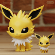 jolteon_gleam.png Eeveelutions Chibi Fanart 19+ models Pokemon