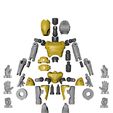 Parts.jpg VeeDroid Mark-II Articulated Action Figure Poseable Mannequin