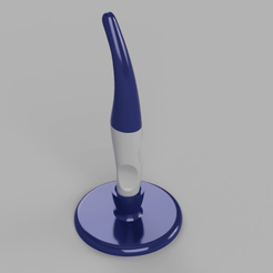 Ergo Pen 4.png Download STL file Ergonomic Pen - Takes a Standard Biro Inner • 3D printing model, junkie_ball