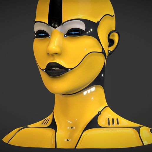 model.jpg Aurora Unit - Kybernetischer weiblicher Android-Kopf