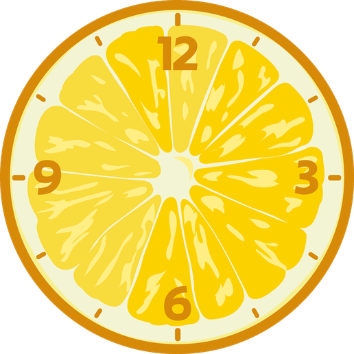 orologio limone 3D model