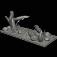 pike-podstavec-2-1-16.png two pike scenery in underwather for 3d print detailed texture