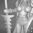 Paladin_2-detail_3.433.jpg ELF PALADIN FEMALE CHARACTER GAME FIGURES 3D print model