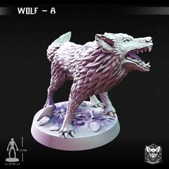 wolf-03.jpg STL file Wolf - A・3D print design to download, dungeonDogMiniatures