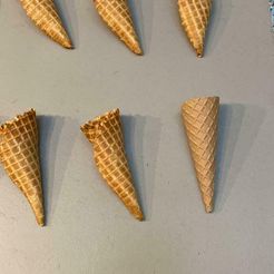 Hanging-cone.jpg Fichier STL Gaufre à la glace à suspendre chez le glacier・Design pour imprimante 3D à télécharger