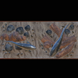 sumec-podstavec-standard-quality-1-8.png two catfish scenery in underwather for 3d print detailed texture