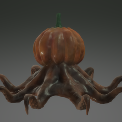Octosquash1.png Download free 3MF file Octosquash - Horrible Halloween Hybrid • 3D printable design, sandpiper