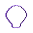 2 step.stl Shell cookie cutter