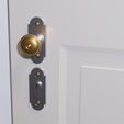 Tuerschn_Gold_Knauf_Kurz_bunt.jpg Door Handle and Knob Sets 'Old Vienna', Multiple Designs and Sizes