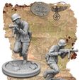 9c626d577ddb9a4bb1fae4264777bc35_original.jpg World War II - Soldiers - German - running soldier