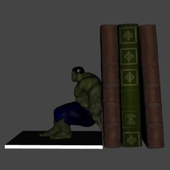 Screenshot_4.jpg Файл STL Держатель для книг "Невероятный Халк" 2・3D-печатная модель для загрузки