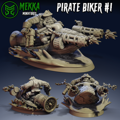 piratebiker1.png 3D file Pirate Biker #1・3D printable model to download