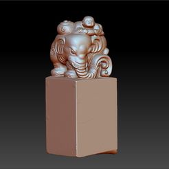 elephantsAndChild1.jpg STL-Datei elephant seal kostenlos・3D-Druck-Vorlage zum herunterladen