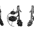Bronchioles_Matcap_Wireframe.png 3D file Bronchioles and Alveoli Anatomy・Model to download and 3D print