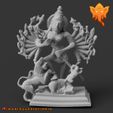 mo-4116036837-2.jpg Durga Slaying the Buffalo Demon (Mahishasura)