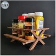 002B.jpg 3D file PICNIC TABLE CONDIMENT HOLDER・3D printing model to download
