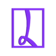 L.stl STL file Disney alphabet style decoration scrabble・3D print design to download