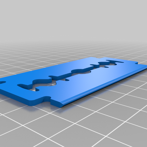 Standard Razorblade Dxf Free STL file Razor blade pendantă»3D print model to downloadă»Cults