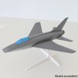 F100_04.jpg Static model kit inspired by an early supersonic combat aircraft