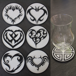 1.png 6 Coaster Tribal Heart