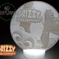 IMG_20230324_154000514.jpg STL file Grizzy & the Lemmings Light Nightlight・3D printer design to download