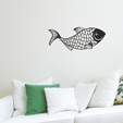 fish2.png Simple Fish -Décoration murale -
