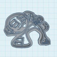 809-Gigantamax-Melmetal.png Fichier STL Pokemon : Découpeur à biscuits Gigantamax Melmetal・Idée pour impression 3D à télécharger