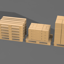 palety.png H0 + TT pallets for model railway or dioramas