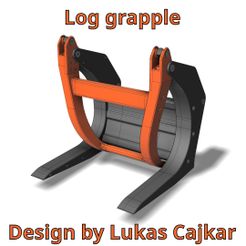 Cult_nahledak.jpg Log grapple for wheel loader Harmony 370 in 1/14 scale by Lukas Cajkar